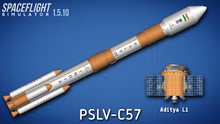 How To Build PSLV amp AdityaL1  in Spaceflight Simulator  PSLVC57  sfs [upl. by Ihpen]