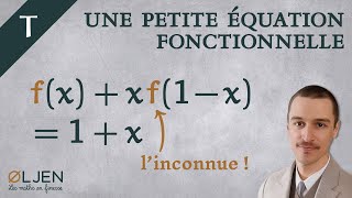 EXO11 Une initiation aux équations fonctionnelles Exercice [upl. by Itnaihc]