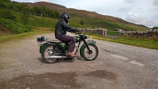 BSA C15  a run up to Croick 60 miles [upl. by Ical]