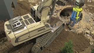 RC Truck Action and Excavator Demolition Big RC Fun [upl. by Regazzi]