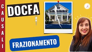 Frazionamento unità immobiliare  Causale DOCFA [upl. by Ecinaj]