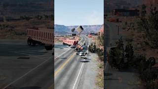 Realistic Highway Car Crashes 29  beamngdrive [upl. by Ettenad]