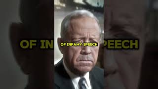 FDR’s Response to Pearl Harbor “Day of Infamy” Speech  America Joins WWII shorts youtubeshorts [upl. by Alliuqet]