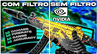 MELHOR CONFIGURAÃ‡ÃƒO GRAFÃCA WARZONE NO CONSOLE E PC COM FILTROS NVIDIA [upl. by Natalina]