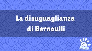 La disuguaglianza di Bernoulli [upl. by Anytsirk]