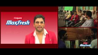 Colgate Maxfresh Making of the TVC Allu Arjun 60 sec English [upl. by Ycnalc]