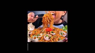 Spicy ramen noodles mukbang eatingshow eating foodchallenge food eatingsounds [upl. by Woodhouse]