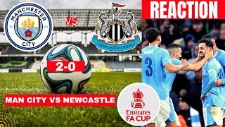 Man City vs Newcastle 20 Live Stream FA Cup Football Match Today Score reaction Highlights Vivo FC [upl. by Helbon86]