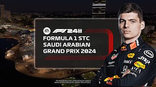 F1 24 Career Mode Max Verstappen in Saudi Arabian Grand Prix [upl. by Nohs663]