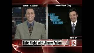 Paul Caiano interviews Jimmy Fallon live 2009 [upl. by Ilatfan]