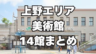 【永久保存版】上野エリアの美術館をまとめてみました。あなた好みの場所がきっと見つかるはずです。 [upl. by Ahsercul]