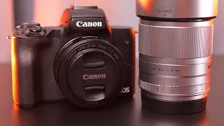 Canon 22mm f2 vs Viltrox 23mm f14  EFM Lens Comparison [upl. by Zailer]