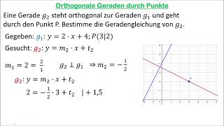 Orthogonale und parallele Geraden [upl. by Itraa]