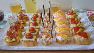 MONTADITOS Y PINCHOS ¡nos vamos de tapas sin salir de casa [upl. by Reitrac508]