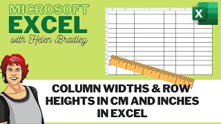 Excel Hacks Set Cell Measurements in Inches Centimeters or Millimeters [upl. by Neenaej]