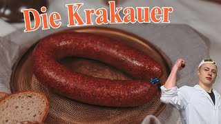 Die Krakauer🥩  Ring Salami mit Kümmel💪🏼 [upl. by Viole]