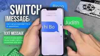 How to Switch Back to iMessage from Text Message on iPhone [upl. by Inaflahk866]