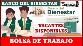 Bolsa de trabajo Banco del Bienestar 20222023  EMPLEO  Proceso del REGISTRO Requisitos [upl. by Sonstrom]