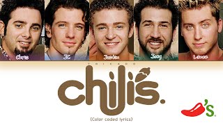 NSYNC  Chilis Baby Back Ribs I Want My Baby Back Color Coded Lyrics [upl. by Ciro]