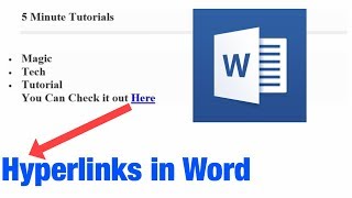 How to Create a Hyperlink in Microsoft Word [upl. by Hannazus8]