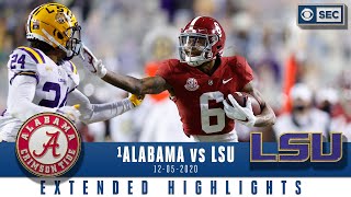 1 Alabama Crimson Tide vs LSU Tigers Extended Highlights CBS Sports HQ [upl. by Llerot]