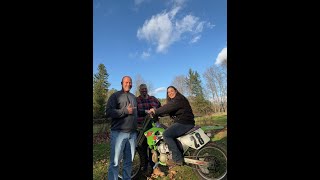 1994 Kawasaki KX 250 putzing around part 2 [upl. by Prissy]