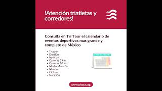 Calendario de Carreras y Triatlones en México [upl. by Normie]