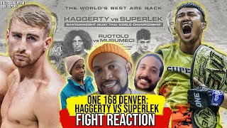 Superlek FINISHES Haggerty in 49 Seconds 🤯 ONE CHAMPIONSHIP 168 REACTION [upl. by Marjory]