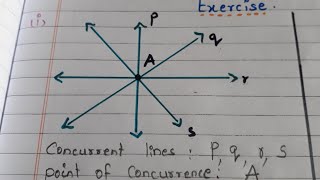 concurrent lines  point of concurrence [upl. by Culver]