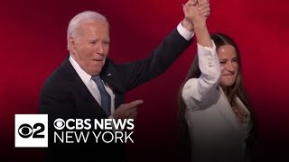 President Joe Biden closes out raucous first night of DNC [upl. by Harelda]