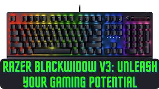 Razer BlackWidow V3 Mechanical Gaming Keyboard  Your Gaming Command Center [upl. by Artenra]