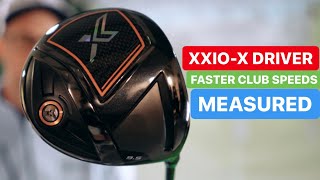 XXIO X DRIVER FASTER GOLF SWING SPEEDS MEASURED [upl. by Sally364]