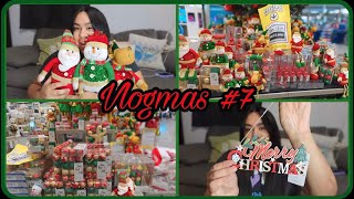 COMPRANDO MUCHA DECORACIÓN NAVIDEÑA  VLOGMAS 7 [upl. by Waylon]