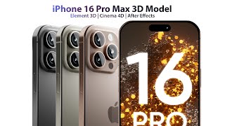 iPhone 16 Pro Max 3D Model Available [upl. by Macgregor]