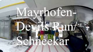 Mayrhofen 2017 Januar Devils Run Schneekar Zillertal  GoPro Hero 4 [upl. by Ecnal700]