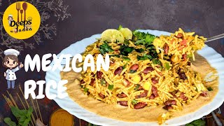 Mexican Rice  मैक्सिकन राइस  Rice Recipe  Lunch Dinner Recipe  Restaurant Style  Deeps Tadka [upl. by Ymij]