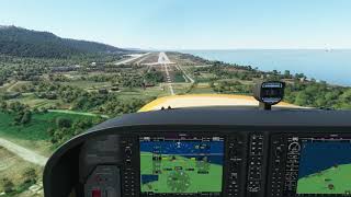 Justsim  Rhodes LGRP  ILS Landing  FS2020 [upl. by Ahsote]