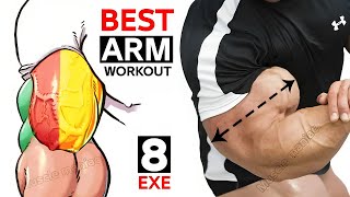 GET MASSIVE ARM WORKOUT WITH DUMBBELLS Bicep Tricep [upl. by Narib]