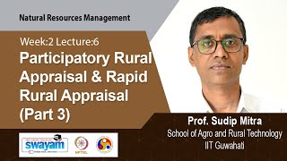 Lec 13 Participatory Rural Appraisal amp Rapid Rural Appraisal Part 3 [upl. by Akenot395]