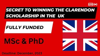 Secret to Winning the Clarendon Scholarship in the UK [upl. by Ahcsat]