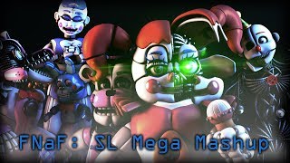 SFMFNaFSL Sister Location Mega Mashup  YingYang48 Collab [upl. by Grossman818]