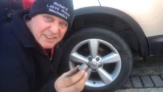 How to remove locking wheel nut with the spinning ring with out the key tool [upl. by Annasiul341]