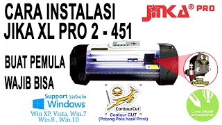 Cara Instalasi Mesin Cutting JINKA XL PRO 2  JINKA XL 451 [upl. by Alatea]