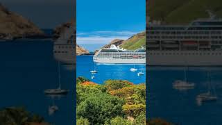 2 Cruise Ships In French Polynesia [upl. by Maclay]