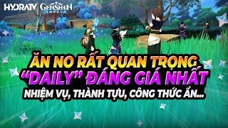 U Là Trời Làm Daily Nhận Đống Quà Đội Ẩm Thực Toàn Ăn Tư Duy Đột Phá Để Được Ăn No Genshin Impact [upl. by Lorola]