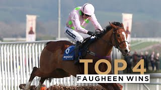 FAUGHEEN THE MACHINE FOUR OF HIS BEST WINS INCLUDING KEMPTON PARK AND CHELTENHAM [upl. by Service]