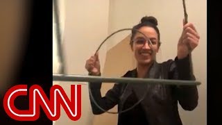 Alexandria OcasioCortez makes history assembling IKEA furniture [upl. by Gladdy]