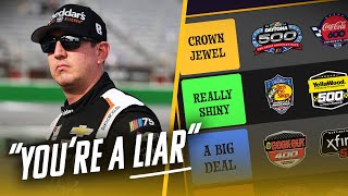 Kyle Busch SLAMS LaJoie Stenhouse  Putting Every NASCAR Race in a Tier List [upl. by Arbmat]