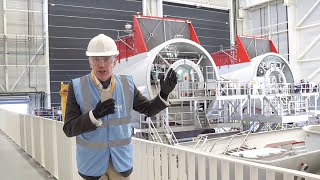 Giles Dickson CEO WindEurope at Siemens Gamesa Renewable Energy Factory in Le Havre France [upl. by Enoid]