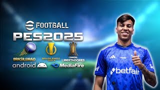 LANÇOU EFOOTBALL PES 2025  PPSSPP  BRASILEIRÃO AB EUROPEU ANDROID NARRAÇÃO BRASILEIRA ATUALIZADO [upl. by Aloisia]